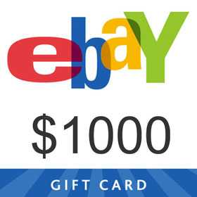 Ebay Gift Card $1000