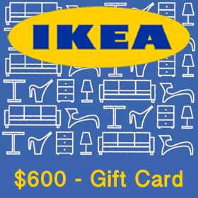 Ikea Gift Card $600