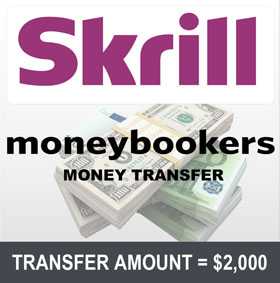 Moneybookers Transfer $2000