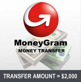 MoneyGram Transfer $2000