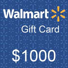 Wallmart Gift Card $1000